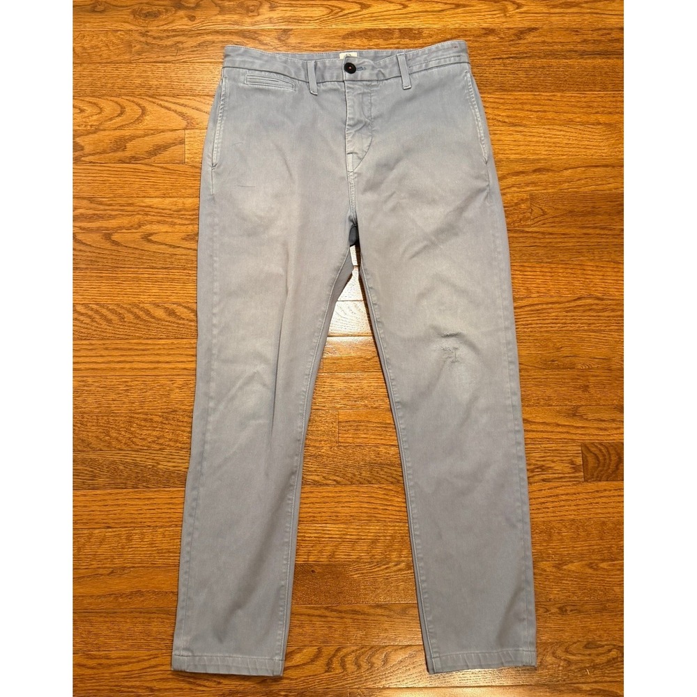 Hiroshi Kato The Axe Chino Pants Fits Mens 30x28 Slim Fit Smoke Blue Made in USA